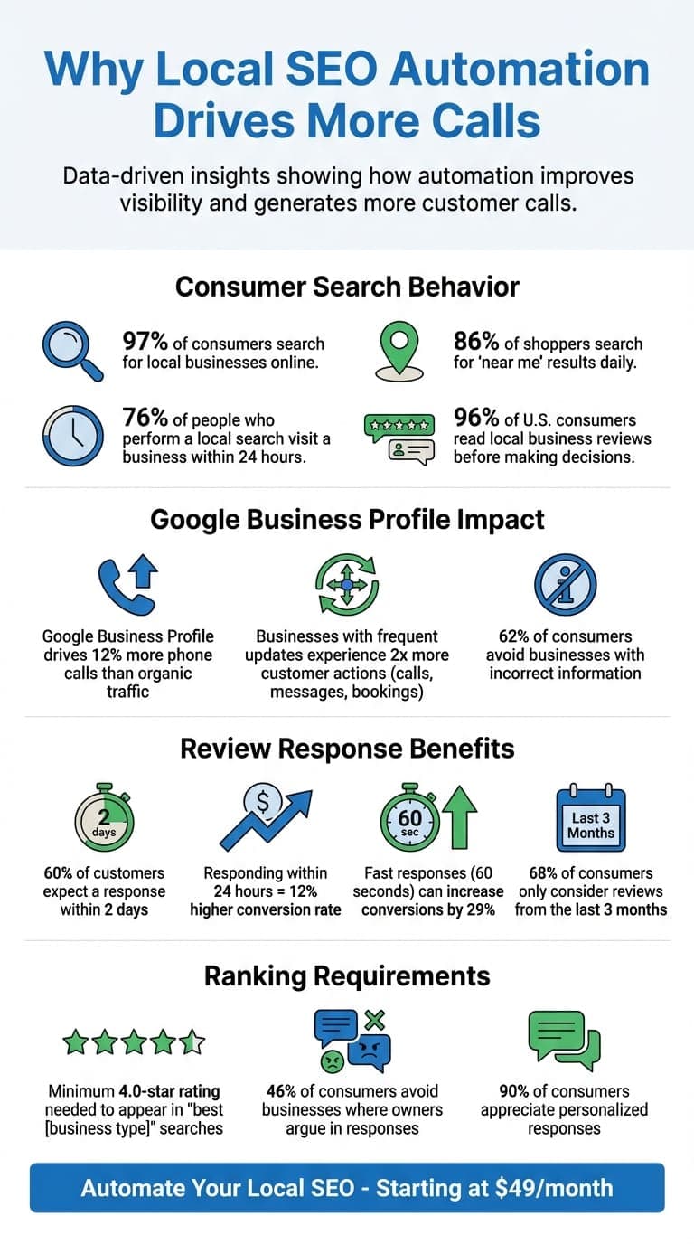 Local SEO Automation Impact Statistics for Small Businesses