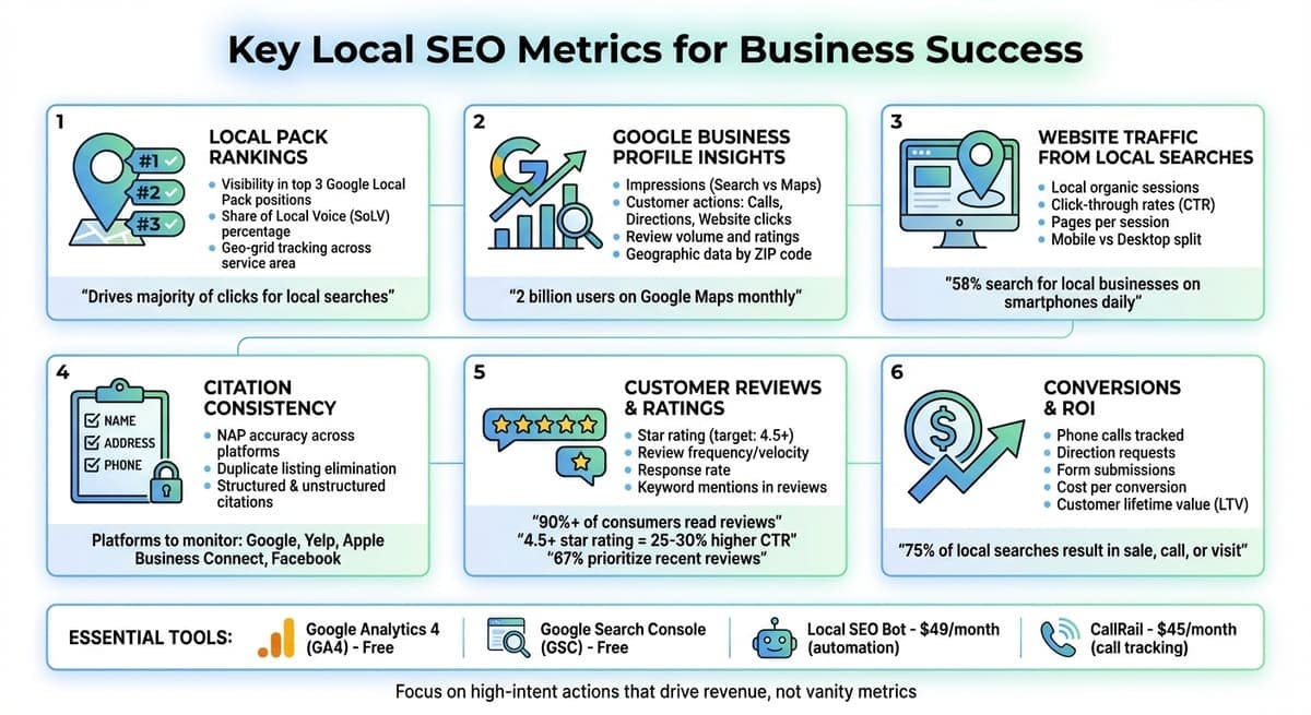 Key Local SEO Metrics Tracking Guide: What to Monitor and Tools to Use