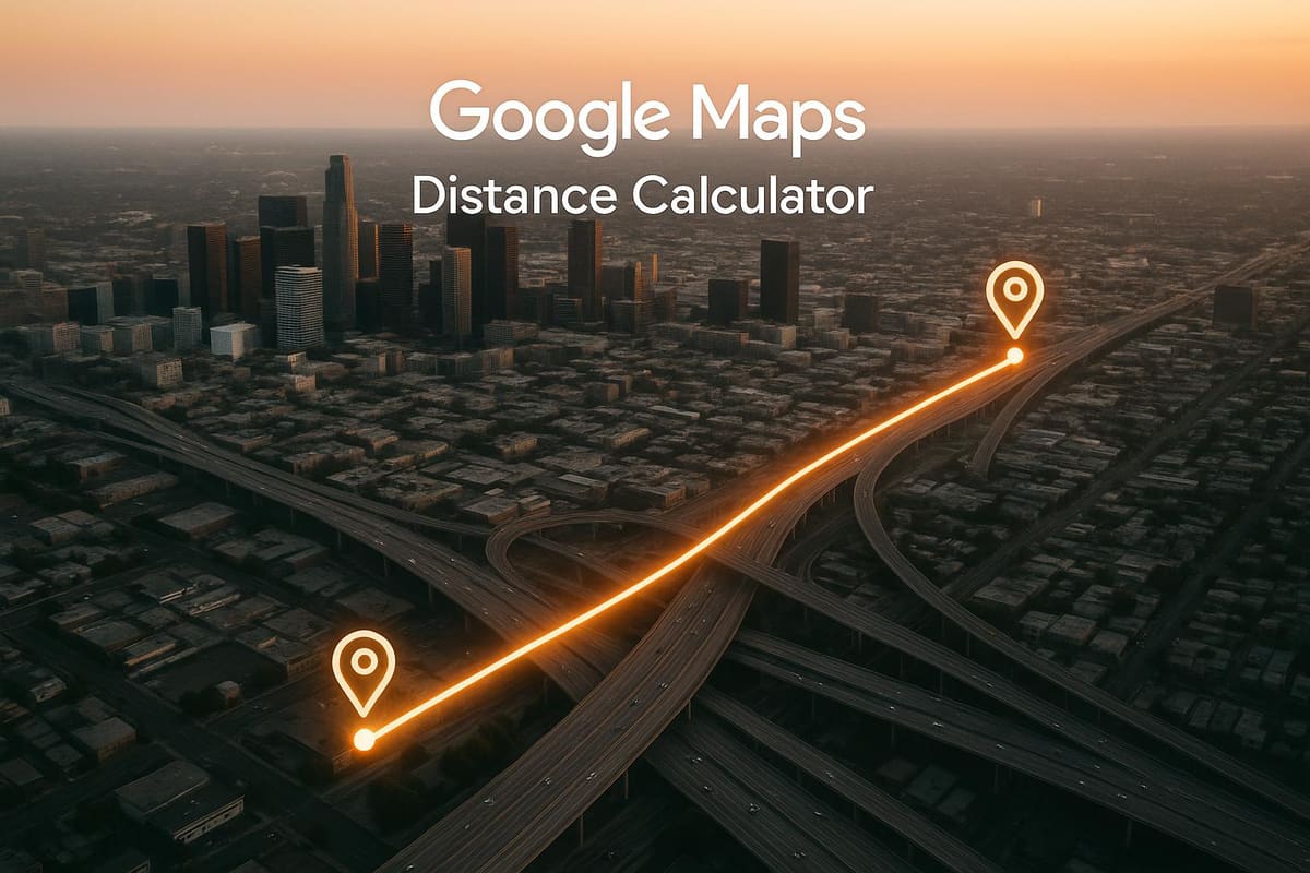 Google Maps Distance Calculator